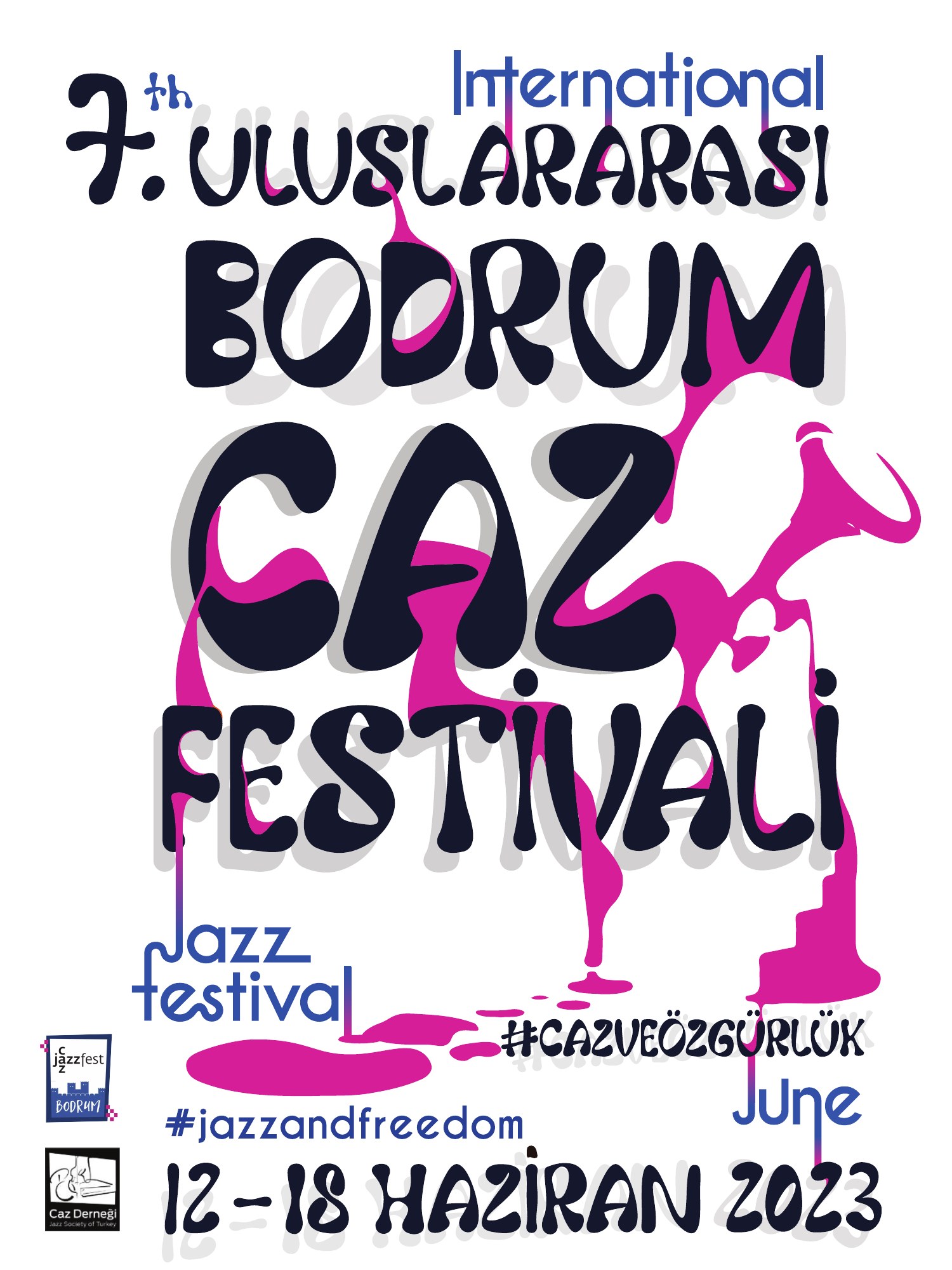 Bodrum Caz Festivali afiş tasarımı